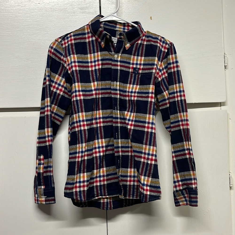 Properly Tied Flannel shirt size 10-12 like new condition